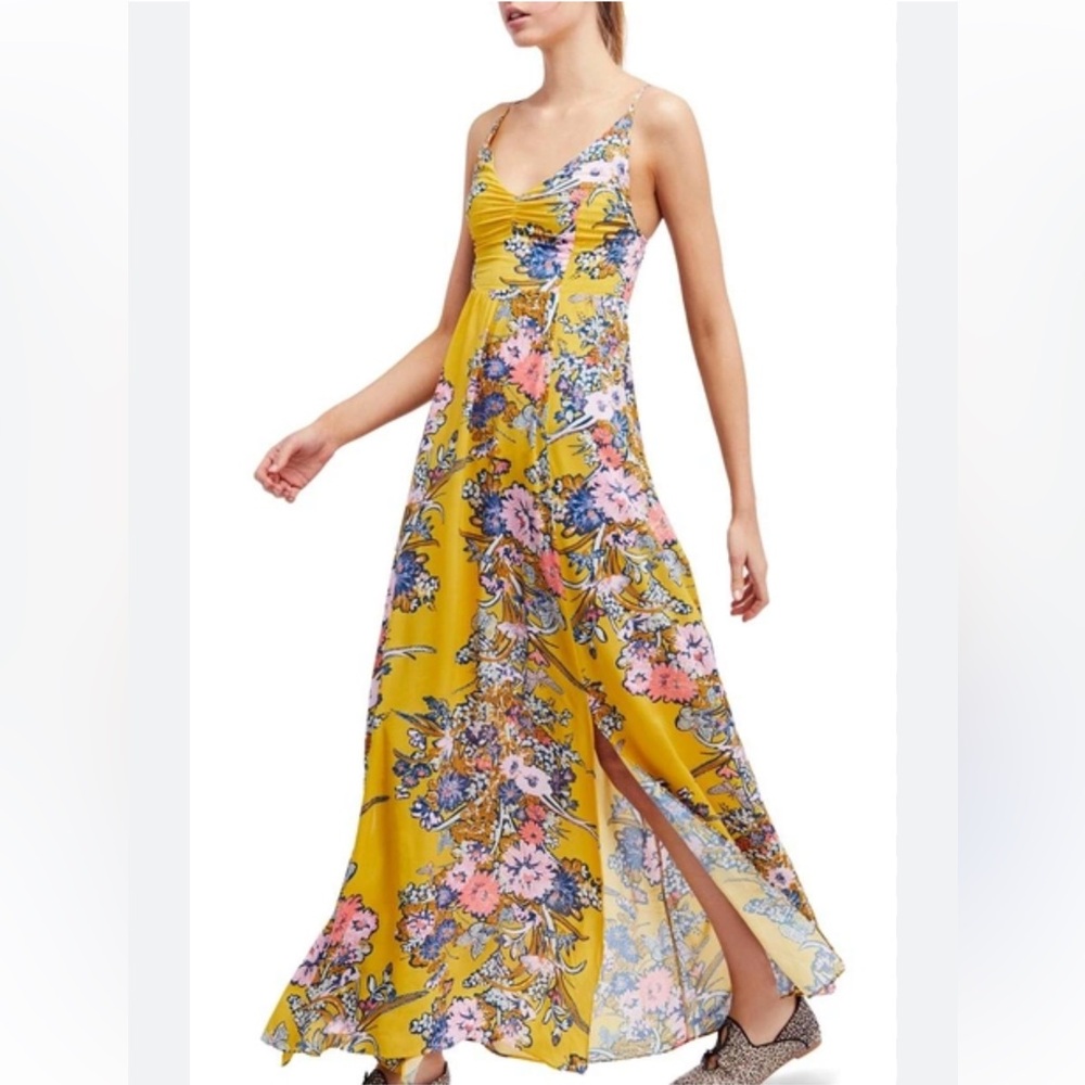 Free People Through the Vine Maxi Dress Medium